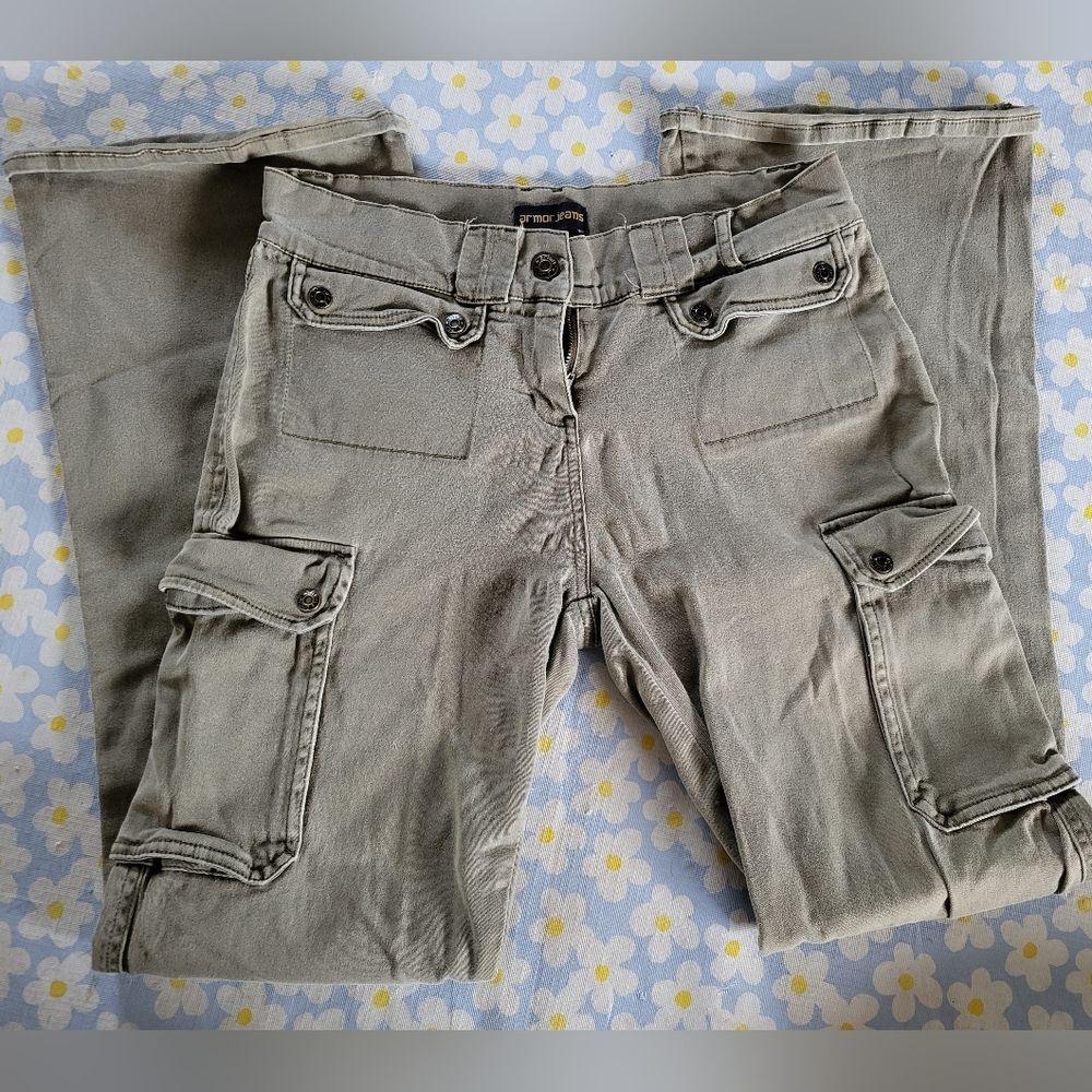 Armor Jeans Women's Size 29/30 Khaki 3/4 Cargo Pants